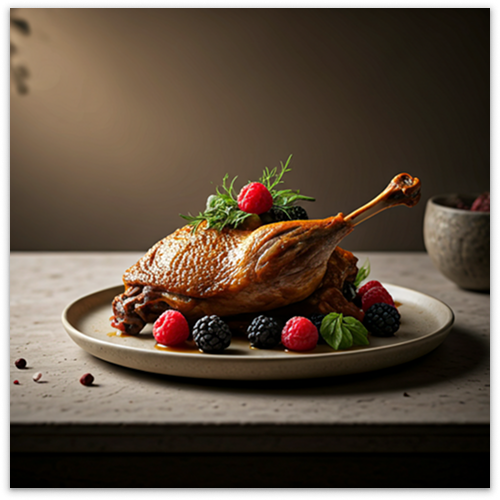 Signature dish prepared by the chef